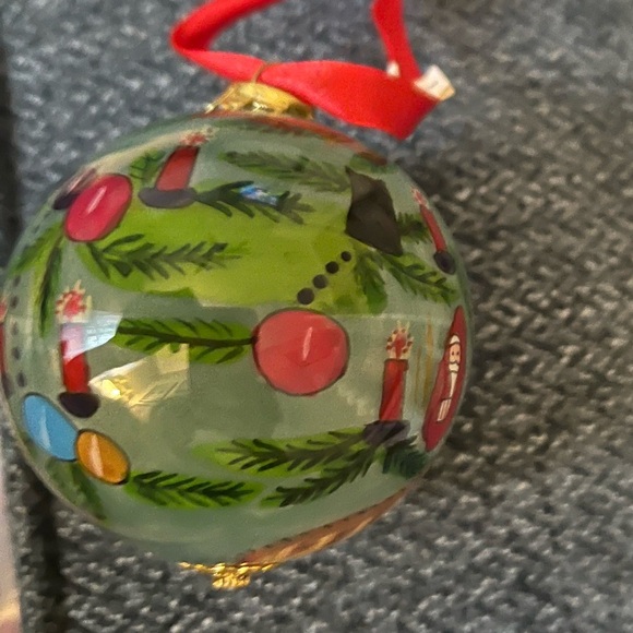 Inside Painted Art Christmas 3" Glass Ornament Christmas Cats multicolor - Picture 5 of 9